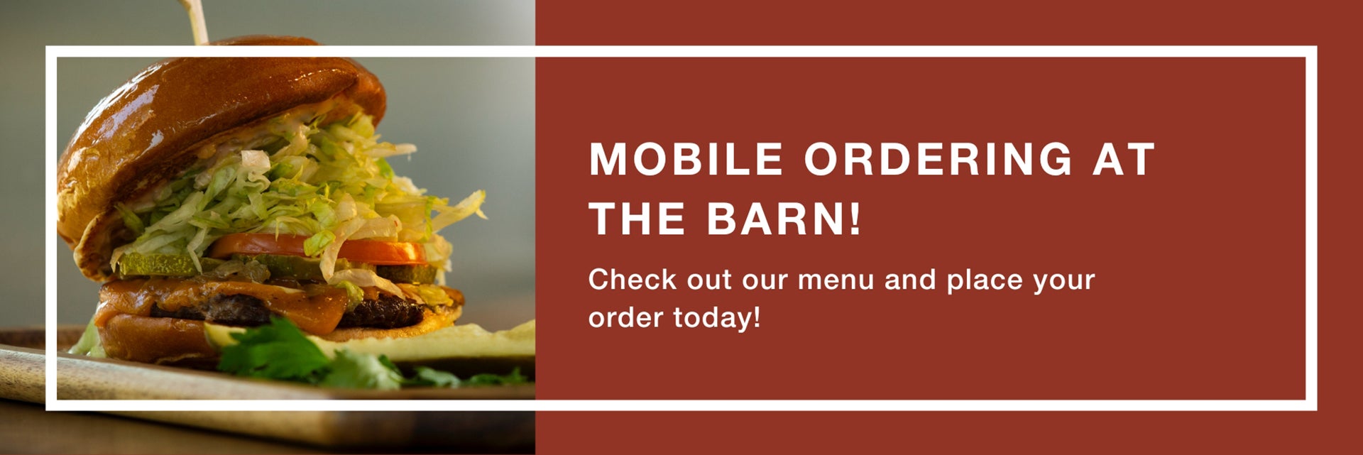 Mobile Ordering At The Barn