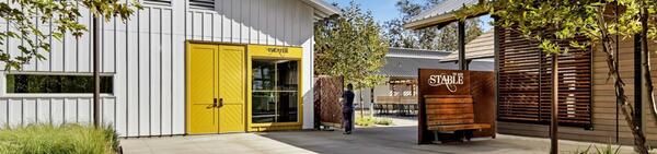 The stable and Barn theatre entrance