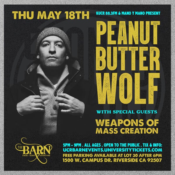 Peanut Butter Wolf  with Weapons of Mass Creation Live at the Barn