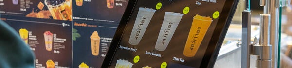 Lollicup Boba Touchscreen Menu