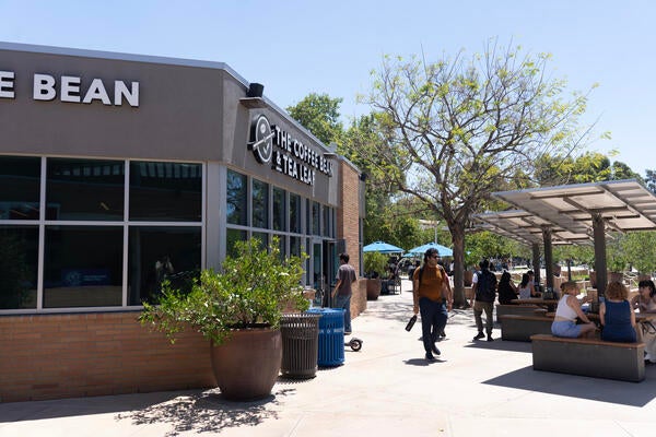 Exterior of Coffee Bean and Tea Leaf