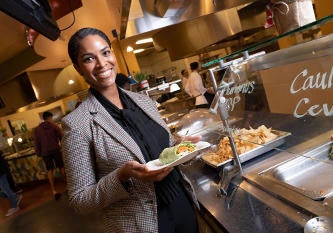 Staff Selecting Their Meal