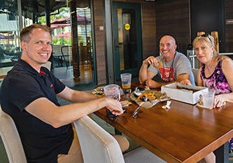 Staff and Faculty Dining at the Barn