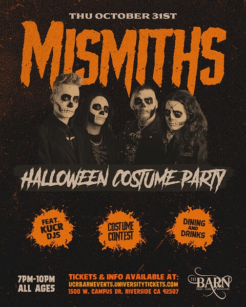 Mismiths, Thursday October 31, 7 to 10 pm, all ages, Halloween Costume Party