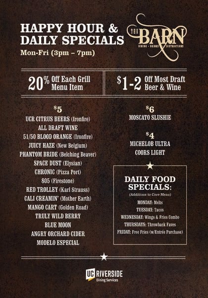 Happy Hour Specials