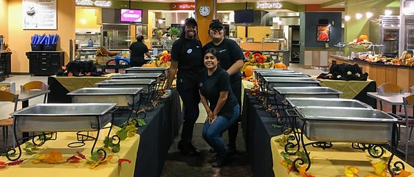 Dining Student Staff at Event