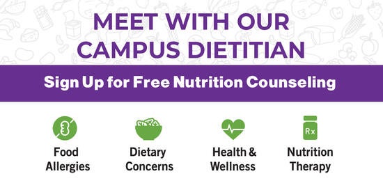 Meet With Our Campus Dietitian