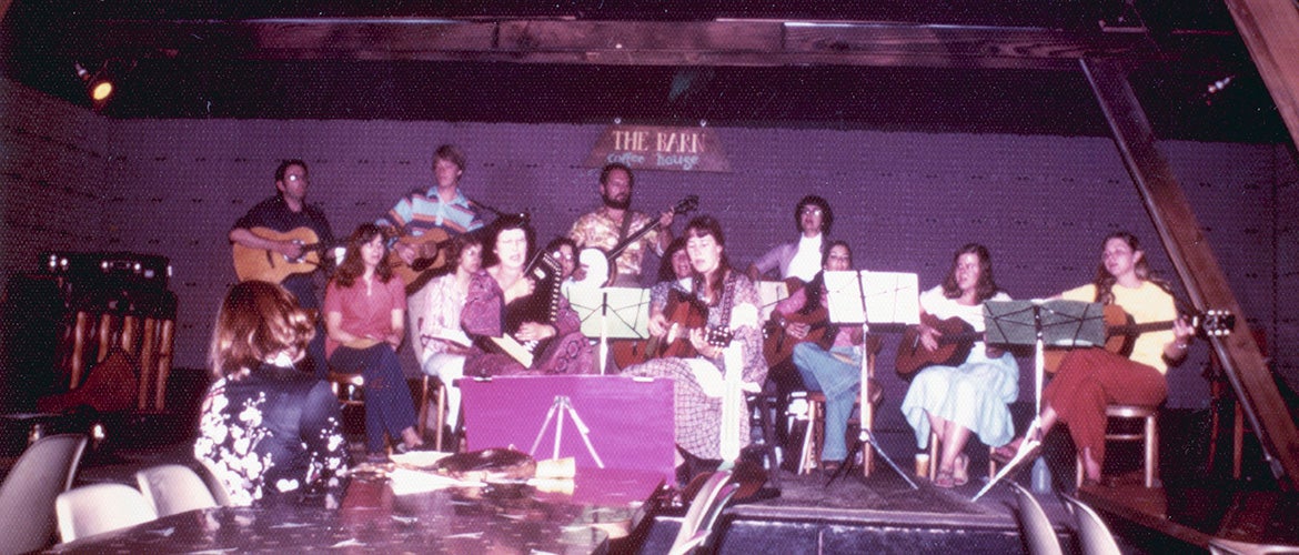 The Barn Past live band on stage